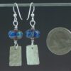 Blue Fire Earrings Back