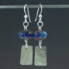 Blue Fire Earrings Front