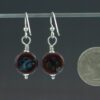 Royal Burgundy Earrings Back